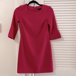 Banana Republic Magenta Flare Sleeve Dress 00P